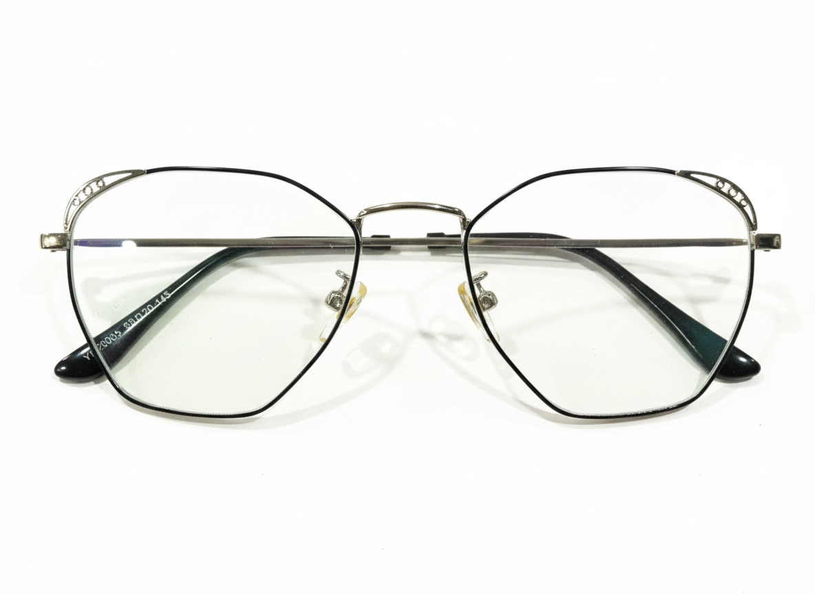 Eyezaar Premium Silver Glasses for Men & Women | Model: EYEZAAR-0002