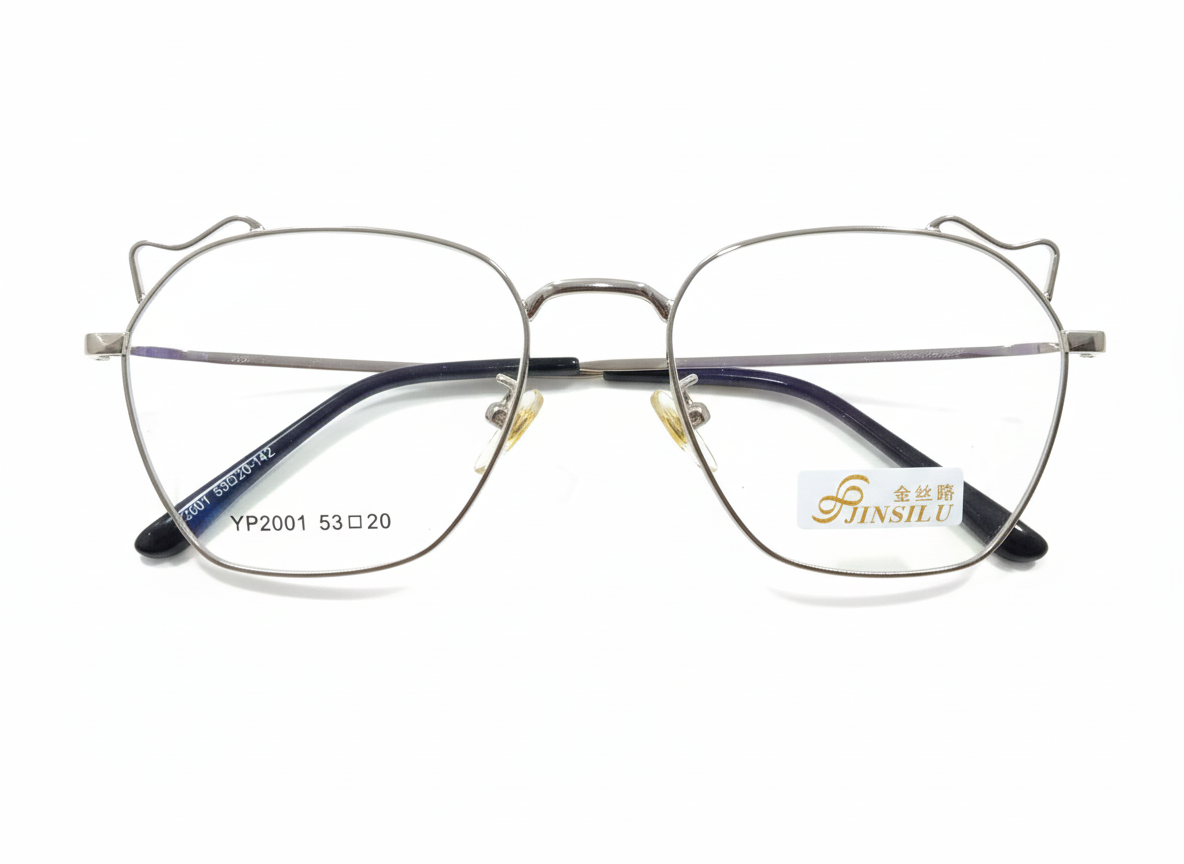 Eyezaar Premium Silver Glasses for Men & Women | Model: EYEZAAR-0005