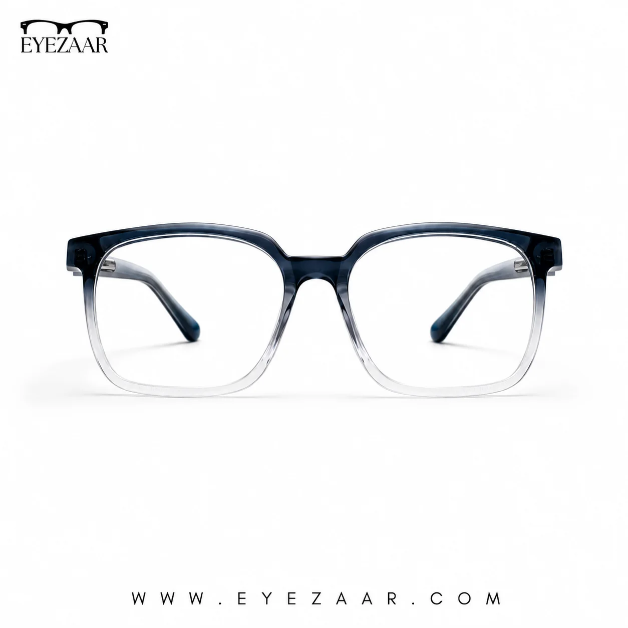 Eyezaar Transparent Blue Gradient Glasses for Men & Women | Model: EYEZAAR-0023