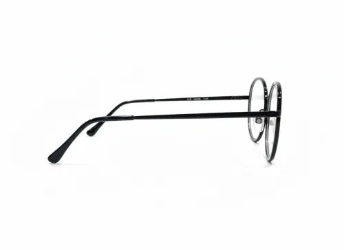 Eyezaar Classic Black Round Glasses for Men & Women | Model: EYEZAAR-0011