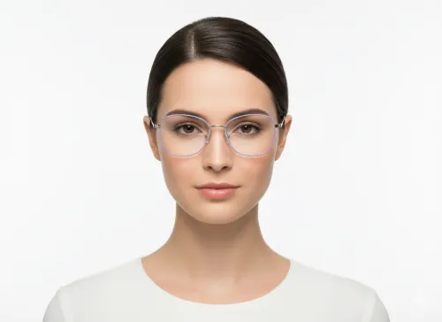 Eyezaar Premium Blue-Purple Blend Glasses for Women | Model: EYEZAAR-0007