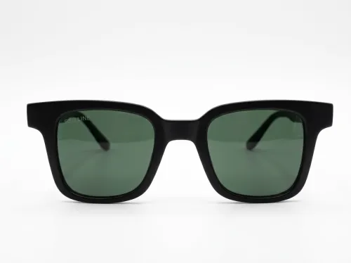 Eyezaar Modern Square Black Sunglasses for Men & Women | Model: EYEZAAR-0020